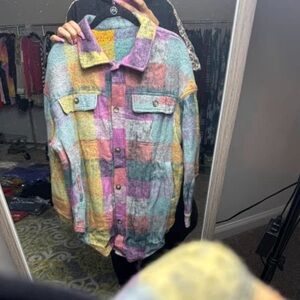 Multicolor Plaid Women's Shacket
